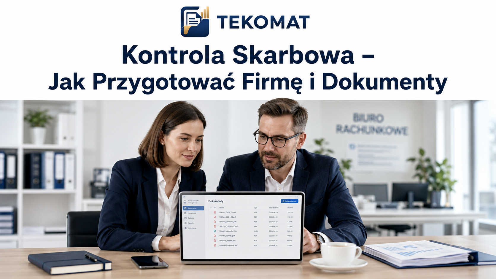 Jak przygotować firmę na kontrolę urzędu skarbowego i uporządkować dokumenty w Tekomat.pl?